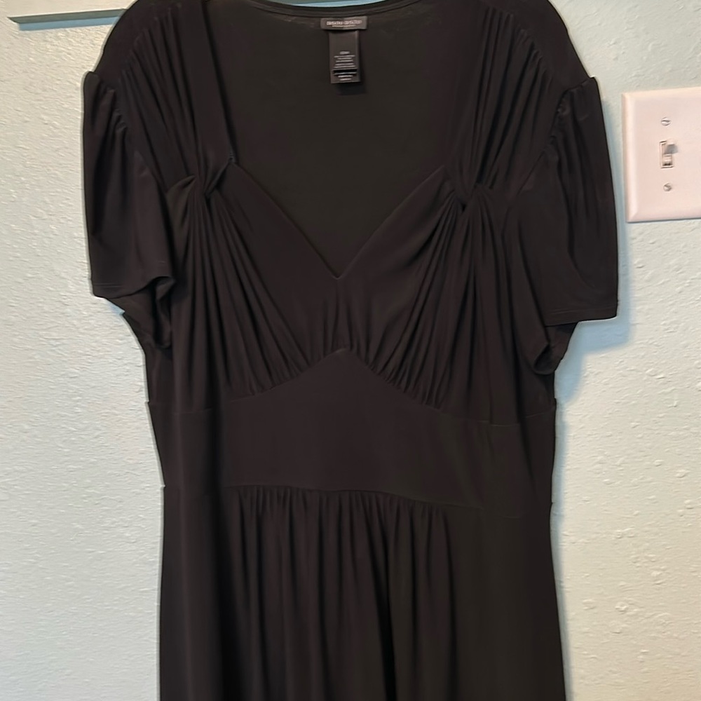 BISOU BISOU Little Black Dress Plus Size 22W fit & Flare Stretch